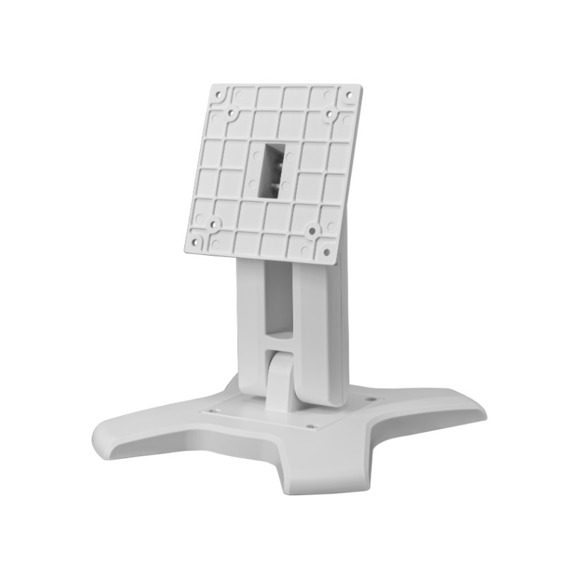 ARES-2423X is a desk stand compatib with 75x75 mm and 100x100 mm VESA patterns. It can tilt -2° (down) ~ +180° (up) and screens up to 17".
